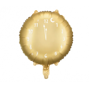New Year Gold Clock Balloon